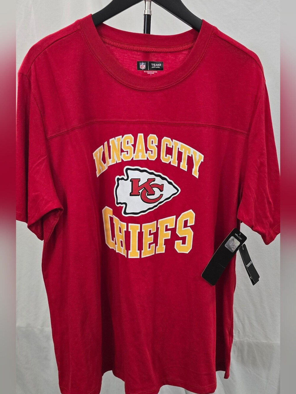 NFL Kansas City Chiefs T-Shirt Red Size XL NWT